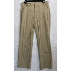 Dickies Pants Womens 10 Beige Relaxed Fit Khakis Stretch Workwear Twill Casual